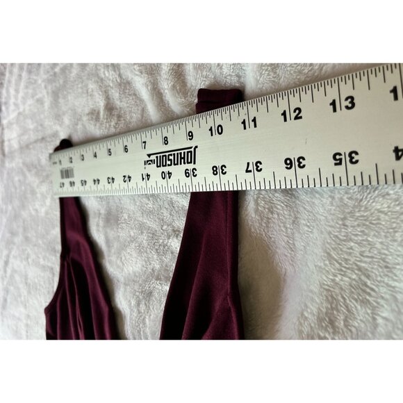 Lulus I Feel Good Skort Dress Women's Small Burgundy Fit & Flare Sleeveless - Picture 6 of 12